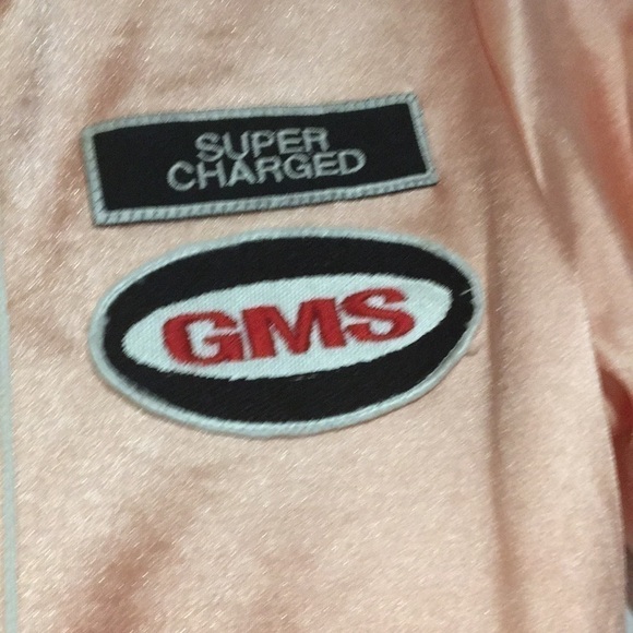 90’s Vintage Georges Marciano Pink stretchy satin short sleeve surf top - Picture 3 of 8